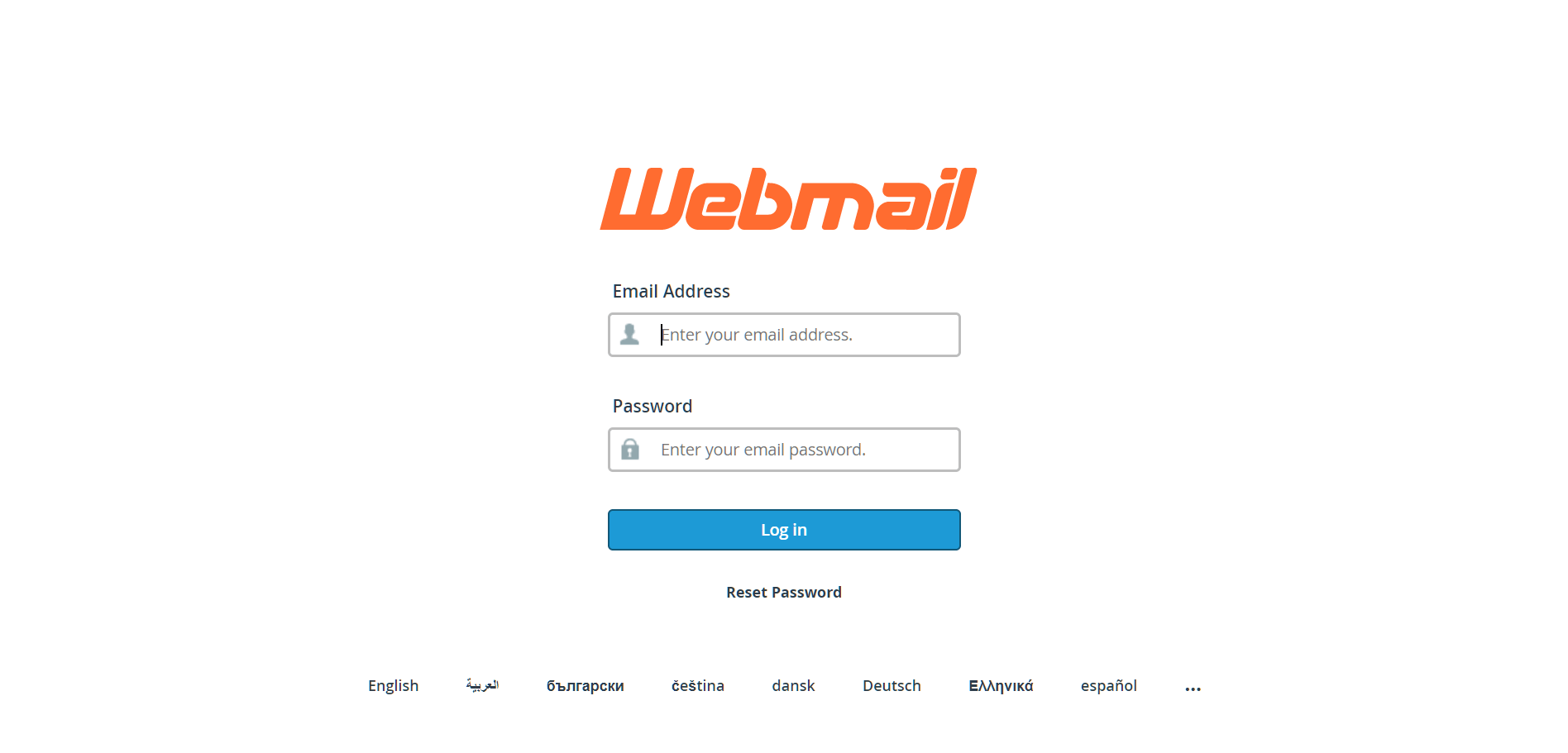 Logging into your domain email account via webmail