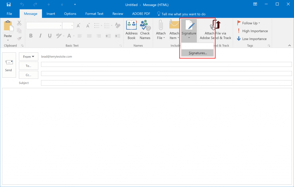 how-to-add-a-signature-in-outlook-2016-hostpapa-knowledge-base