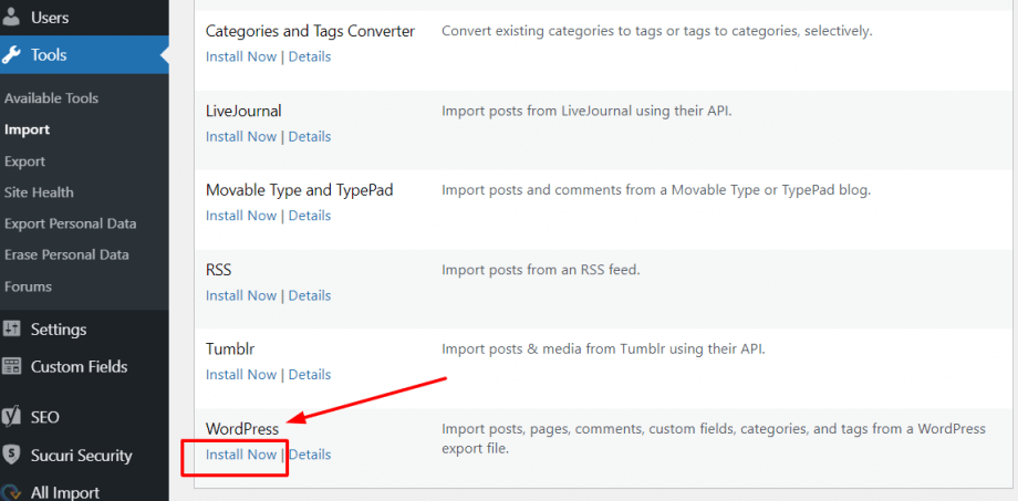 How To Import Content In WordPress - HostPapa Knowledge Base